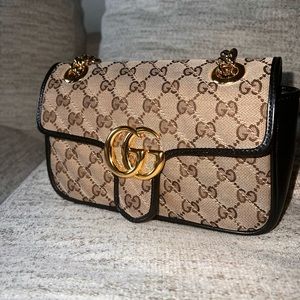 SOLD!!!!! Gucci Monogram Matelasse GG Marmont shoulder bag